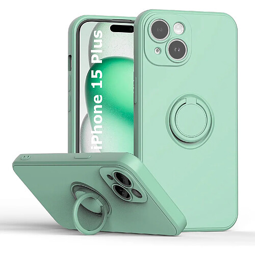 Pack Coque Silicone Violet + Verre Trempé Pour IPhone 15 Plus - Little Boutik