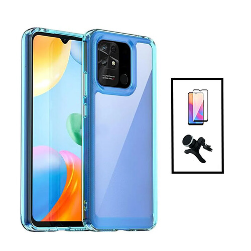 Phonecare Kit Xiaomi Redmi 10C - Transparent/Bleu foncé