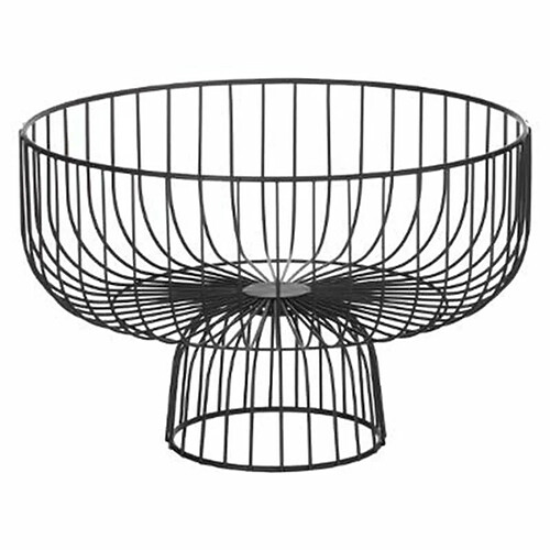 Corbeille à Fruits sur Pied - Ninoh 28cm Noir