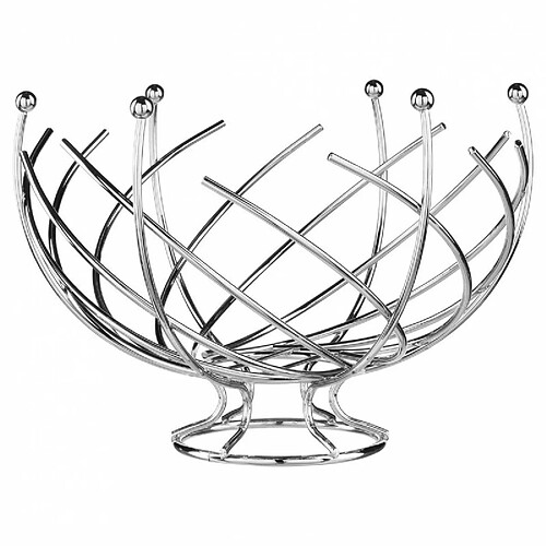 Corbeille à fruits Spirale argent