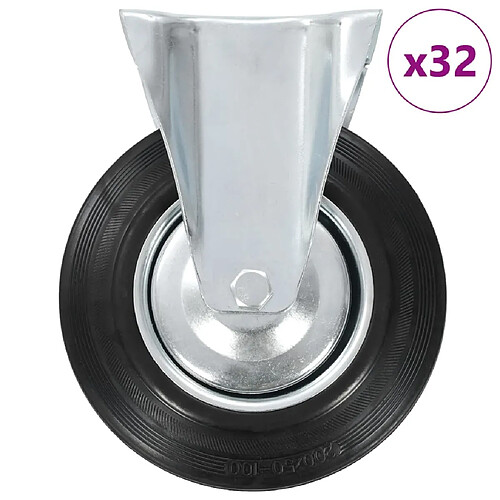 vidaXL Roulettes fixes - 200 mm
