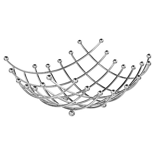 Corbeille à Fruits en Métal Spirale - Argent