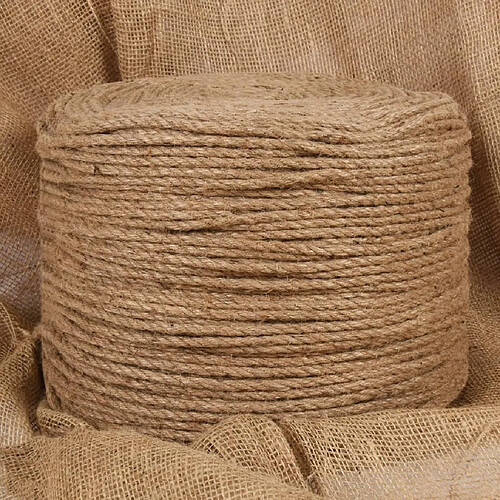 vidaXL Corde de jute 25 m long 8 mm épaisseur