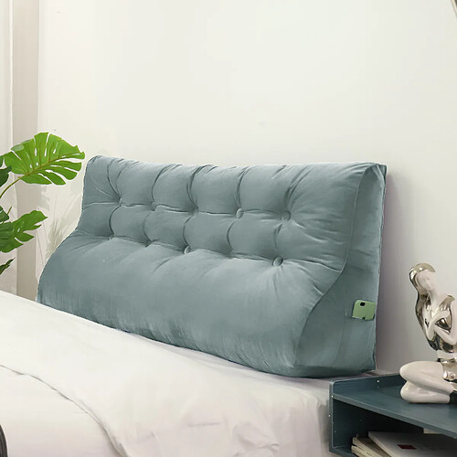 Coussin de lecture triangulaire - 160x25x55 - Gris