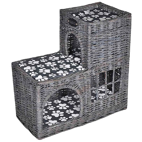vidaXL Château Chat avec Coussin - Saule
