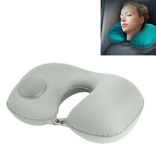 Wewoo Coussin de Cou Gonflable Autosuffisant - Gris