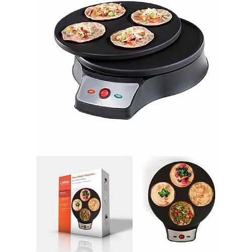 Livoo Crêpière 2-en-1 - Noir