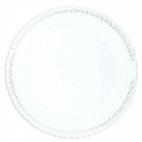 Scrapcooking Plat rond dentelle - Blanc