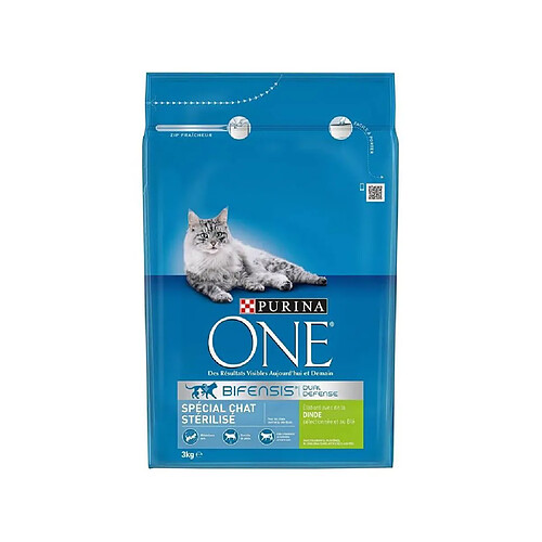 PURINA ONE Croquettes Dinde & Blé 3 kg