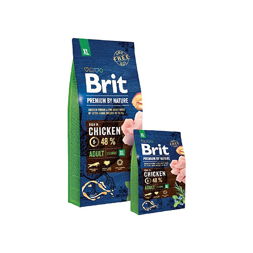 Brit Premium Adult XL Poulet et Saumon - 15 kg