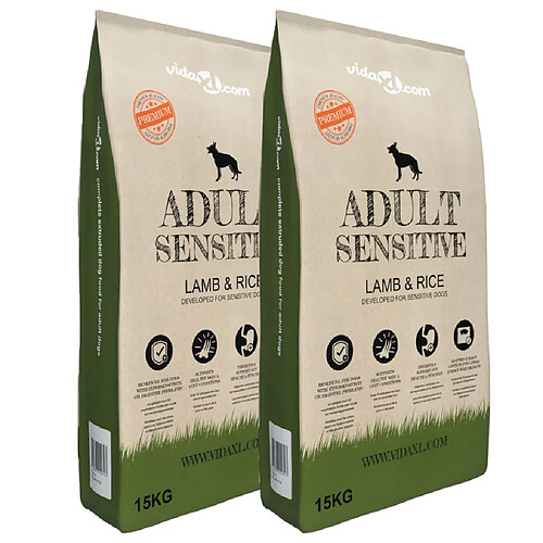vidaXL Nourriture Adult Sensitive Lamb & Rice
