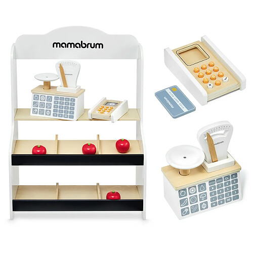 Mamabrum Marchande Enfant en bois