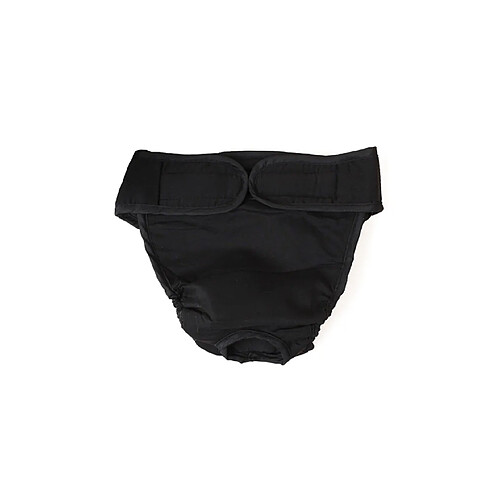 Culotte hygiénique en coton mélangé pour chien - 29/35 cm - Noir
