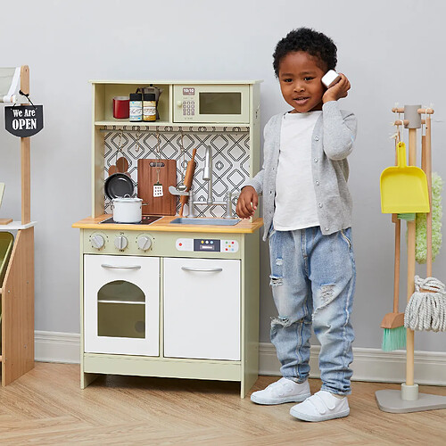 Cuisine enfant - Teamson Kids - Blanc/dore - Bois - 3 ans et plus