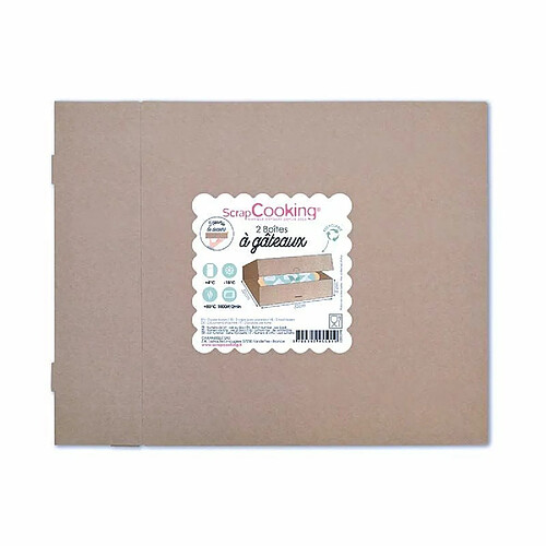Scrapcooking Boîtes à gâteaux - Naturel