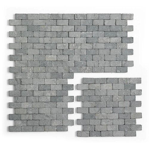 Pegane Carrelage Mosaïque Gris Mat - 30 x 30 cm