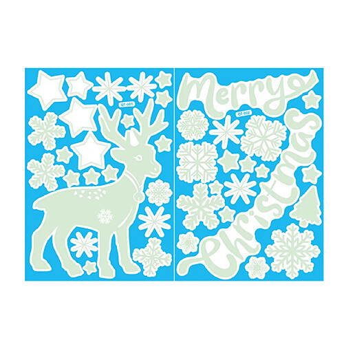 Autocollants lumineux de Noël - Neige