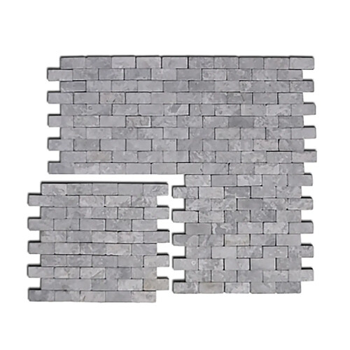 Pegane Carrelage mosaïque gris clair