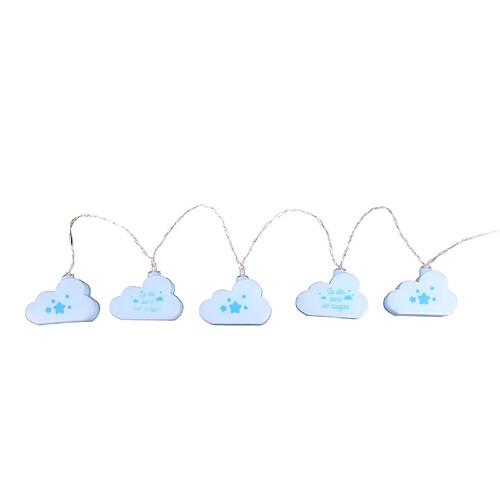 CMP Guirlande lumineuse enfant Nuage - L. 165 cm - Bleu