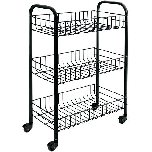 Metaltex Chariot de Cuisine Siena - Noir