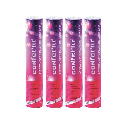 PartyPro Canon à confetti - Lot de 4