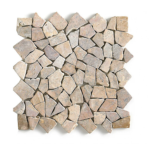 Pegane Carrelage de mosaïque marbre - Rose