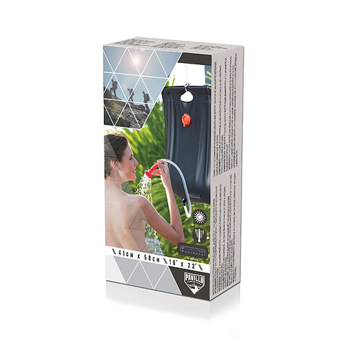 Habitat Et Jardin Douche solaire portable [ ]Pavillo[ ] - 20L Renforcé - 41 x 58 m avec thermomètre