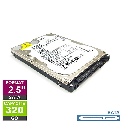 Western digital WD3200BVVT 320Go 2.5" · Reconditionné