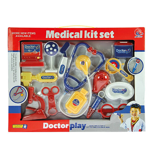 Imagin Jouet d'imitation - Panoplie du docteur - 13 pièces