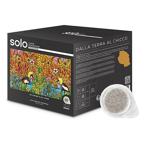 Polti capsules de café Solo Tanzania - 50 unités