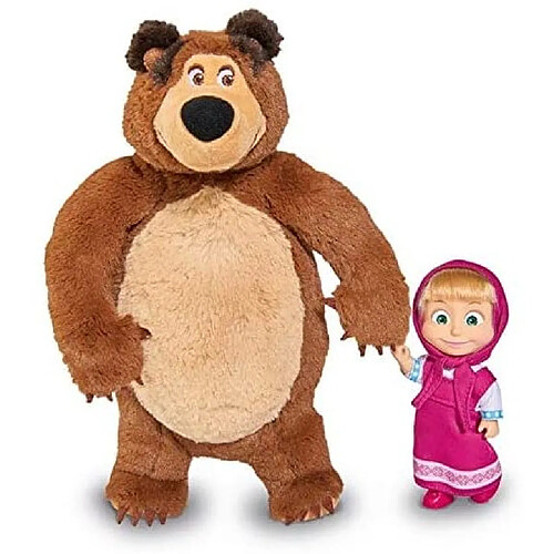 Peluche Masha et l’Ours – set 2 pièces