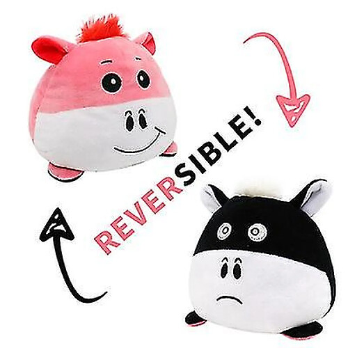 Peluche double face réversible