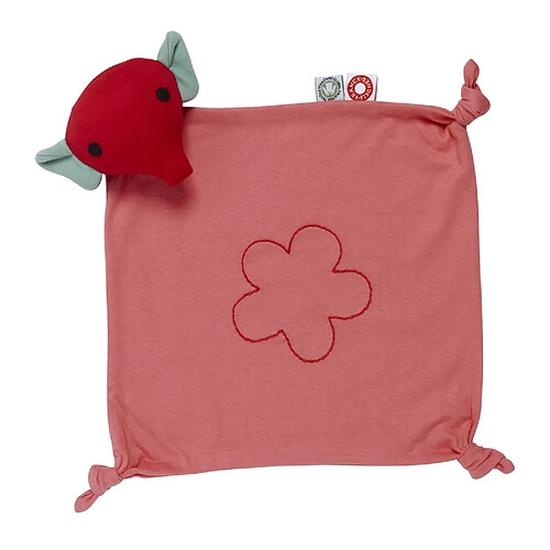 Franck & fischer doudou éléphant Mimmi - Corail