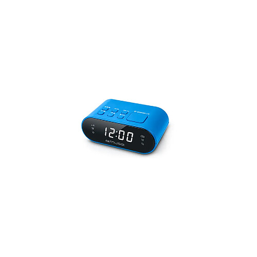 Muse M-10 BL - Radio-réveil numérique LED 24h - Bleu