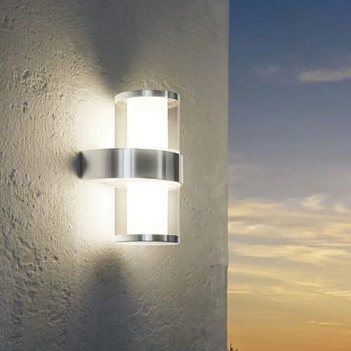 EGLO Applique Murale Extérieure LED - Inox