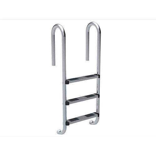 Habitat Et Jardin Echelle de piscine en acier inoxydable - 3 marches