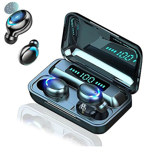 Chrono Écouteurs Bluetooth 5 stéréo - Noir