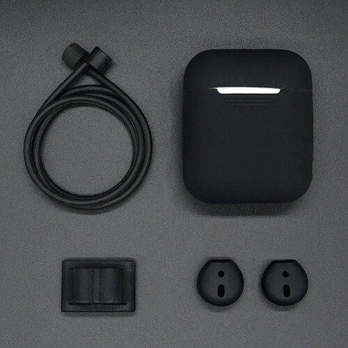 Wewoo Coque antiperte AirPods - Noir