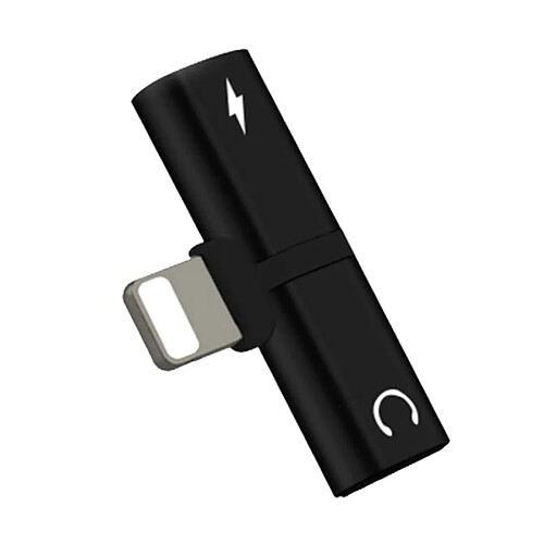 Wewoo Adaptateur Écouteur iPhone Noir