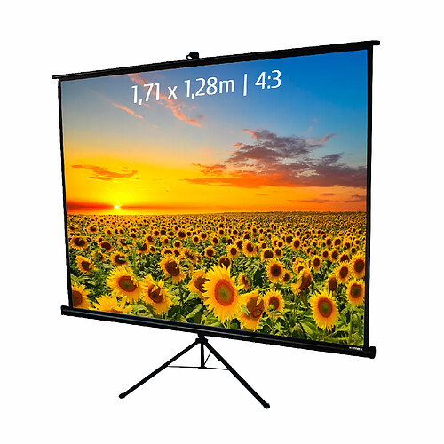 KIMEX Ecran trépied 1,71 x 1,28m - Format 4:3