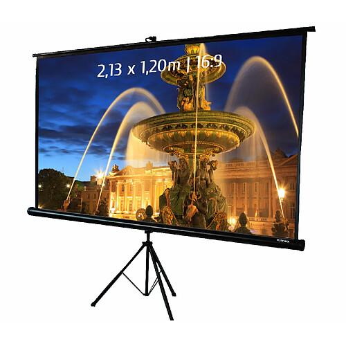 Kimex Ecran de projection trépied 2,13 x 1,20m