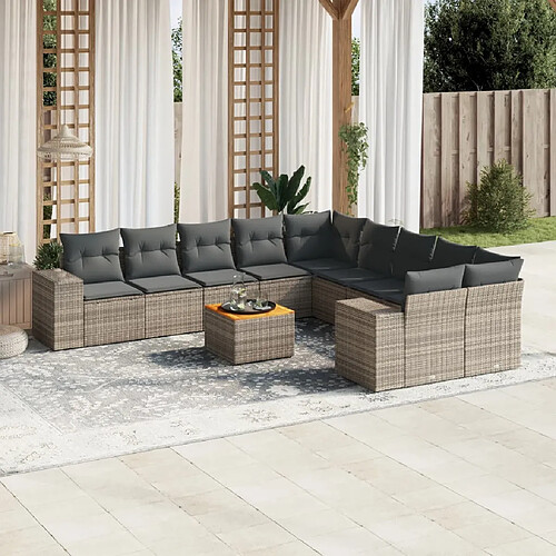 Salon de jardin VIDAXL - Gris