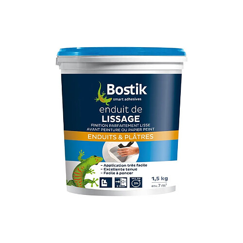 Bostik Enduit de lissage pâte - 1,5 kg