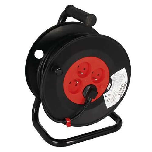 Cogex Enrouleur électrique 25 m - 4 prises