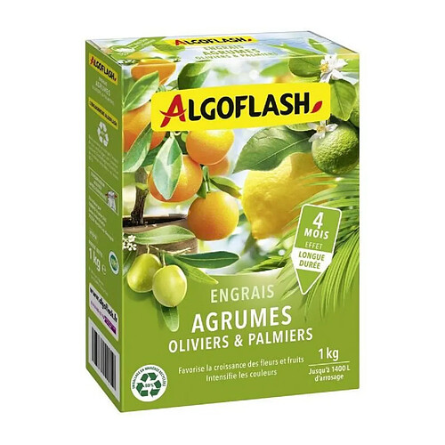 Algoflash Engrais Agrumes Olivers et Palmiers - 1 kg