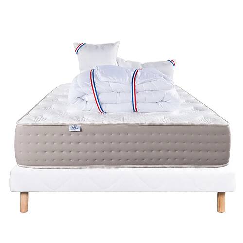LUXURY LITERIE Dreamlux 160x200 cm + Sommier Blanc