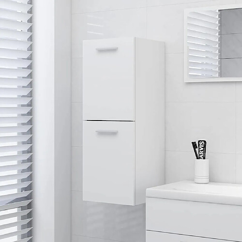vidaXL Armoire de salle de bain - Blanc