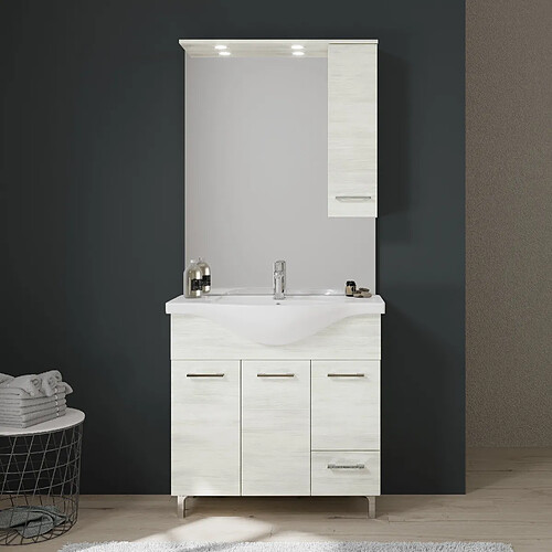Kiamami Valentina meuble salle de bain Rimini - Blanc