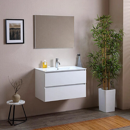 Kiamami valentina meuble salle de bain - Blanc