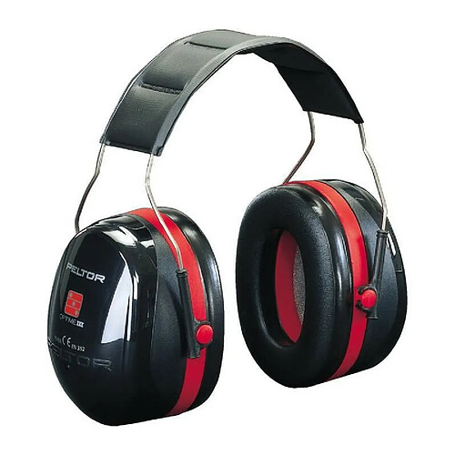 3M Peltor Optime III - Rouge/Noir